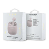 Guess Printed Classic Logo TWS Wireless Earphones Pink- GUTWSJ14ESGP
