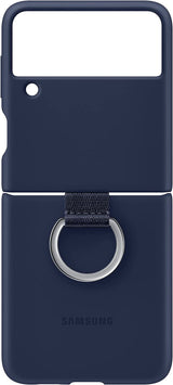 Samsung Galaxy Z Flip 3 Silicone Cover with Ring Navy - EF-PF711TNEGWW