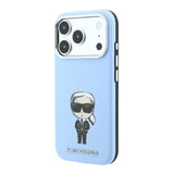 Karl Lagerfeld Smooth Karl Bodies Sketch Case with MagSafe for iPhone 17/18 Pro Max 6.9" Light Blue - KLHMP18X6PWKIKDB