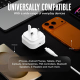 Juice 20W USB C PD UK Wall Charger White - JUI-MAINS-PD-PLUG-UBSC-20W-ECO-WHT