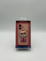 Nimmy Cool & Cute 2.0 White Rich & Beauty Cat Case with MagSafe Stand for iPhone 17 6.3" Pink - N-YJKM-CXZJZH-IP17-04
