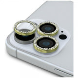 Guess Ultra Clear Rhinestones Camera Lens Protector for iPhone 16 Pro & 16 Pro Max 6.3"/6.9" Gold - GUCL163SGGD