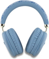 Guess PU Leather 4G Triangle Logo Wireless Headphones Blue - GUBHK1P4TPB