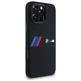 BMW Silicone Middle Stripe Case with MagSafe for iPhone 16 Pro Max 6.9" Black - BMHMP16X23SAXK
