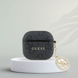 Guess 4G Script PC/PU Charm Case For AirPods 4 Black - GUA4P4E4CDK