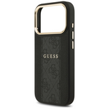 Guess 4G Stripe Case with MagSafe for iPhone 17 Pro Max 6.9" Black - GUHMP17XPG4SEMCK