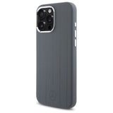 Mercedes Benz Silicone Vertical Tonal Stripes Case with MagSafe for iPhone 16 Pro Max 6.9" Grey - MEHMP16X23SUVSA