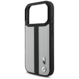 BMW M Perforated Stripe Logo Case with MagSafe for iPhone 17 Pro 6.3" Grey - BMHMP17L25PCPSGK