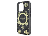 Guess IML Peony On 4G Background Case with MagSafe for iPhone 16 Pro 6.3" Black - GUHMP16LH4PYEEK