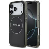AMG Double Layer Transparent Smocked Case with MagSafe for iPhone 17 Pro 6.3" Black - AMHMP17L24HTRDK