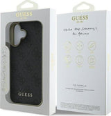 Guess 4G Charms Collection Case for iPhone 16 6.1" Black - GUHCP16SGF4GGR