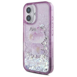 Hello Kitty Liquid Glitter 50th Anniversary Party Case for iPhone 16 6.1" Purple - HKHCP16SL50PPU
