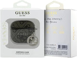 Guess 4G Script PC/PU Charm Case For AirPods 4 Brown - GUA4P4E4CDW
