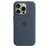 Apple Silicone Case with MagSafe for iPhone 15 Pro 6.1" Storm Blue A3125 - MT1D3ZM/A
