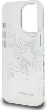 Karl Lagerfeld IML Sketched Graphic Case for iPhone 16 Pro Max 6.9" Clear - KLHCP16XHMLGFCH