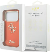 Guess IML 4G Script Metal Logo Case with MagSafe for iPhone 17 Pro 6.3" Orange - GUHMP17L5HC4MLSO