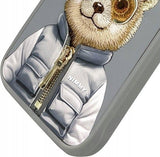 Nimmy Cool & Cute 2.0 Bear Case for iPhone 16 Pro Max 6.9" Grey - N-KM-iP16-Pro-Max-011