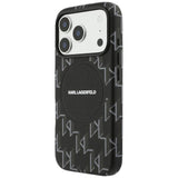 Karl Lagerfeld Monogram Logo Case with MagSafe for iPhone 17 Pro 6.3" Black - KLHMP17L5PGKLMCK