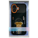 Nimmy Cool & Cute 2.0 Gorilla Case with MagSafe for iPhone 17 6.3" Black Orange - N-KMLL-IP17-016