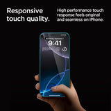Spigen Glastr EZ Fit Privacy Film Screen Protector 2 Pack for iPhone 16 Pro Max 6.9" - AGL07908