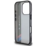BMW Motorsport IML Vertical Stripe Case for iPhone 16 Pro 6.3" Grey - BMHCP16L23HTFEG
