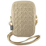 Hello Kitty Quilted Bows Universal Phone Bag with Strap Gold - HKPBPEKHBPD