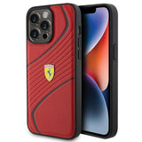 Ferrari Twist Metal Logo Case for iphone 15 Pro Max 6.7" Red - FEHCP15XPTWR