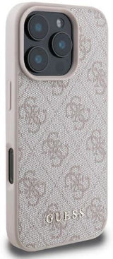 Guess Leather Classic Logo Hardcase for iphone 16 Pro Max 6.9" Pink - GUHCP16XG4GFPI