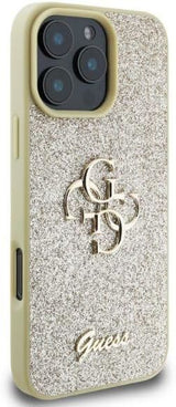 Guess Fixed Glitter Big 4G Hardcase for iPhone 16 Pro Max 6.9" Gold - GUHCP16XHG4SGD