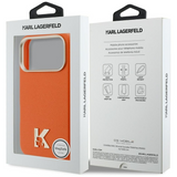 Karl Lagerfeld Karl Head Logo MagSafe Case for iPhone 17 Pro Max 6.9" Orange - KLHMP17X5PGFKHGO