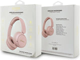Guess Script Metal Logo On Ear Wireless Headphone Pink - GUBHV6SCP