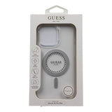 Guess IML Rhinestones Case with MagSafe for iPhone 16 Pro Max 6.9" Clear - GUHMP16XPFTDTEH