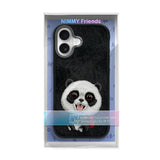 Nimmy Big Eye Cute Pet Travel Panda Case with MagSafe for iPhone 17 6.3" Black Grey - N-XDY-IP17-06-A