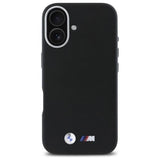 BMW M Smooth Full Wrapped Metal Case with MagSafe for iPhone 16 6.1" Black - BMHCP16S23PMWK