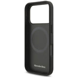 Mercedes Leather Vintage Logo Case with MagSafe for iPhone 17 Pro 6.3" Taupe - MEHMP17L25RICVLT