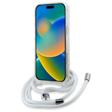 Karl Lagerfeld Crossbody IML Karl Head Case with MagSafe for iPhone 16 Pro 6.3" Clear - KLHMP16LHCKHNT