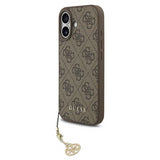 Guess 4G Charms Case for iPhone 17 6.3" Tone on Tone Brown - GUHMP17SGF4GCW