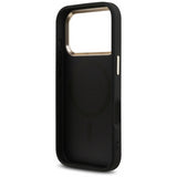 Guess 4G Triangle Logo Case with MagSafe for iPhone 17 Pro Max 6.9" Black Gold - GUHMP17XP4GTDGMK