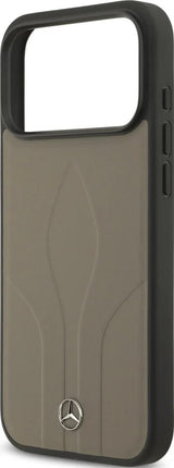 Mercedes Leather The Move Case with MagSafe for iPhone 17 Pro Max 6.9" Taupe - MEHMP17X25ROLAUT