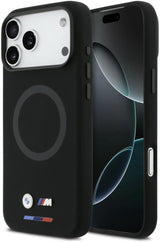 BMW M Series Silicone Logo Case with MagSafe for iPhone 17 Pro Max 6.9" Black - BMHMP17X25SITBOK