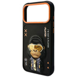 Nimmy Cool & Cute 2.0 Gorilla Case with MagSafe for iPhone 17 Pro 6.3" Black Orange - N-KMLL-IP17-PRO-016
