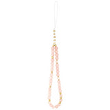 Guess IML Flowers Electro Pearl Strap MagSafe Case for iPhone 17 Pro 6.3" Pink - GUHMP17LHCPOFPP