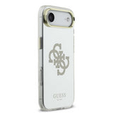Guess PC/TPU Mirror 4G Glitter Logo Case with MagSafe for iPhone 17 Air 6.5" Gold - GUHMP17MHMR4GDG