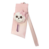 Nimmy Big Eye Cute Pet Bischon Fraise Dog Face Card Sleeve Holder Pink - N-XDY-KT-02-A