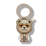 Nimmy Cool & Cute 2.0 Brown Bear Embroidery Magnetic Stand with MagSafe Brown - N-KM-BSZJ-11-B