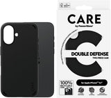 Panzer Glass Care Double Defense Case for iPhone 16 6.1" Black - 1333
