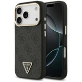 Guess 4G Triangle Logo Case with MagSafe for iPhone 17 Pro Max 6.9" Black Gold - GUHMP17XP4GTDGMK