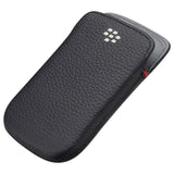 BlackBerry Leather Pocket Pouch for Bold 9900 9930 Black ACC-38857-201