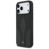 Mercedes Leather The Move Case with MagSafe for iPhone 17 Pro Max 6.9" Black - MEHMP17X25ROLAUK