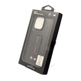 BMW M Grip Stand Smooth and Carbon Case for iPhone 16 Pro Max 6.9" Black - BMHCP16XGSPCCK